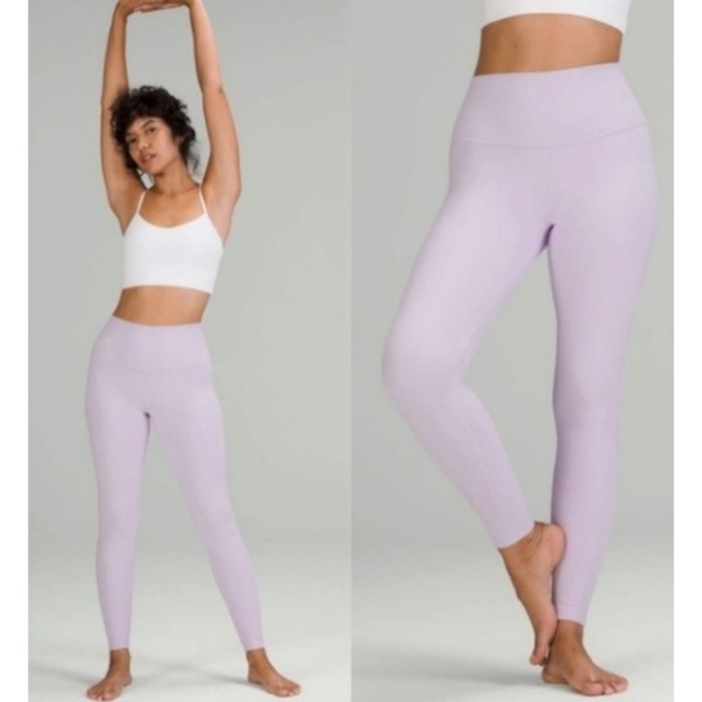 Lululemon Align High-Rise Pant 25'' Lavender Dew Leggings LW5CTCS Size 14